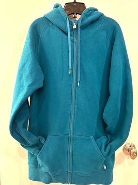 TNA Full Zip Long Hoodie - Teal - XL